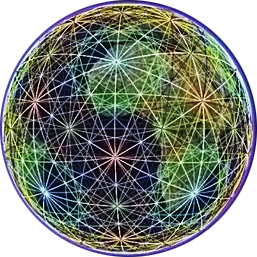 UVG Earth grid icosahedron-dodecahedron overlay