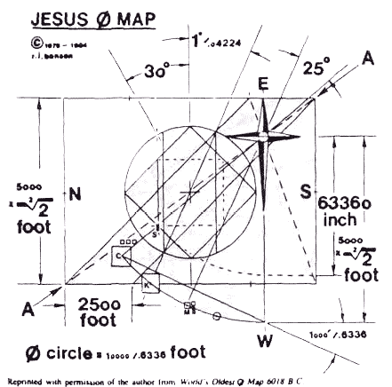 World's oldest map showing Cairo geometry by Dick Benson
