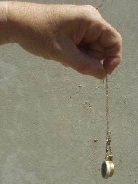 Two magnets used as a pendulum