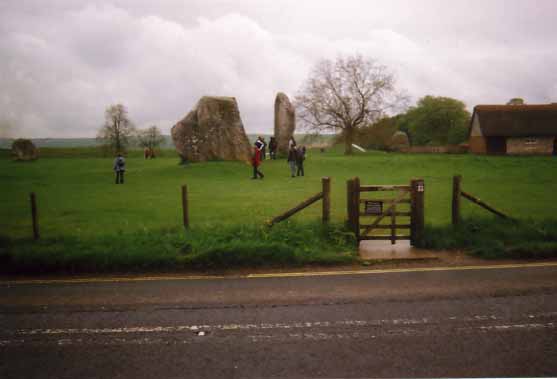 Five-sided standing stone at Avebury